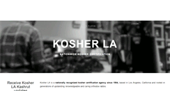 Desktop Screenshot of kosherla.org